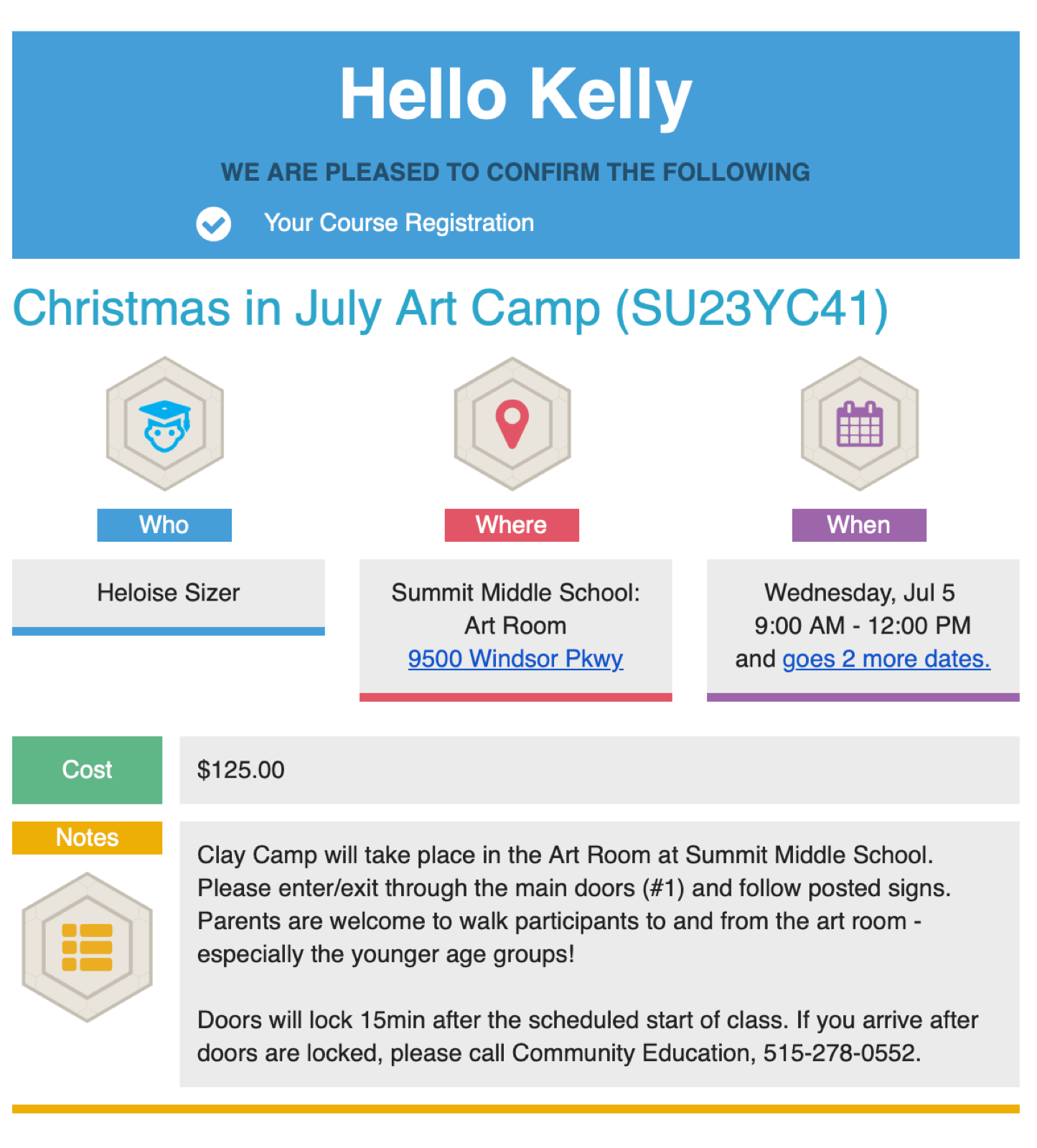 HELOISE - Christmas in July Art Camp