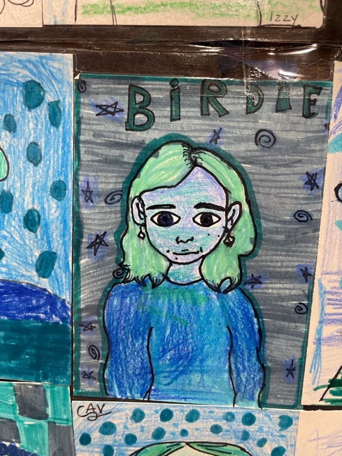 Students artwork was on display too