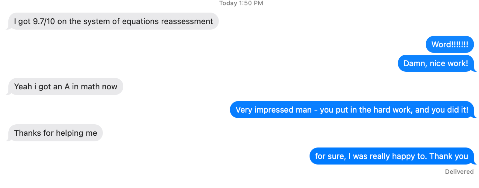 Huxley Kicks Ass in His Math Reassessment