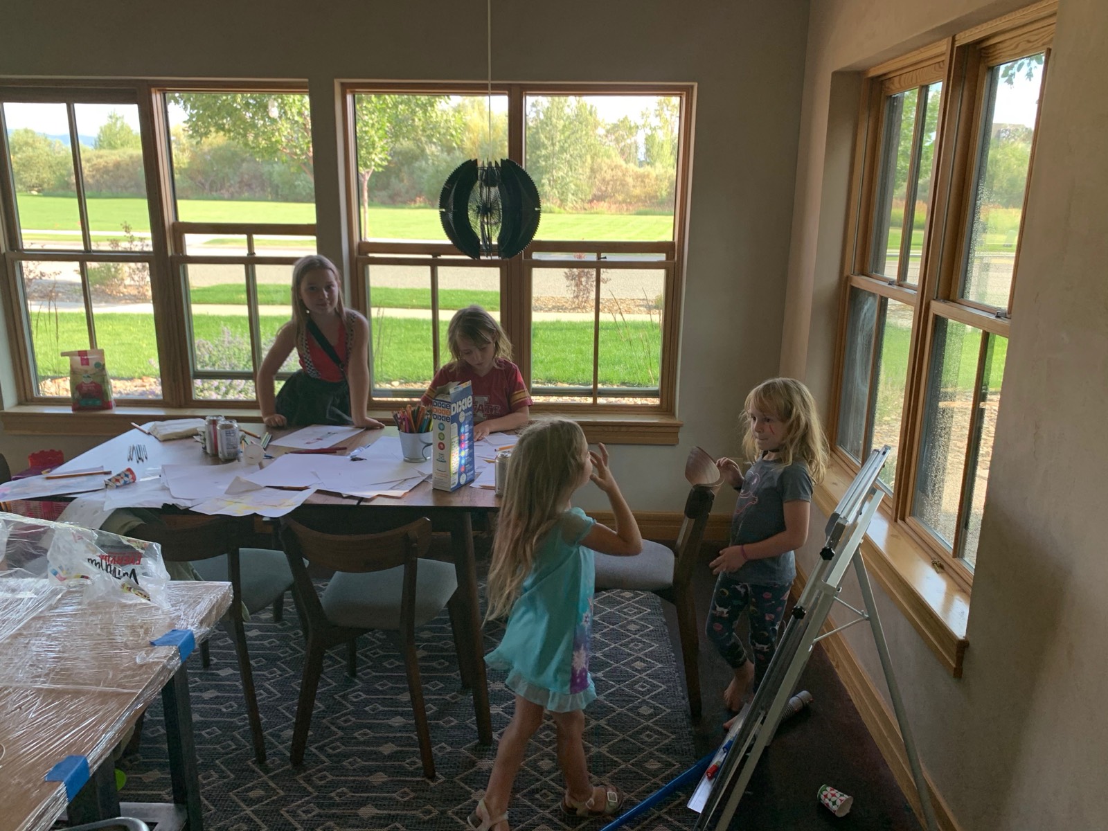 Lots of drawing and pretend games!