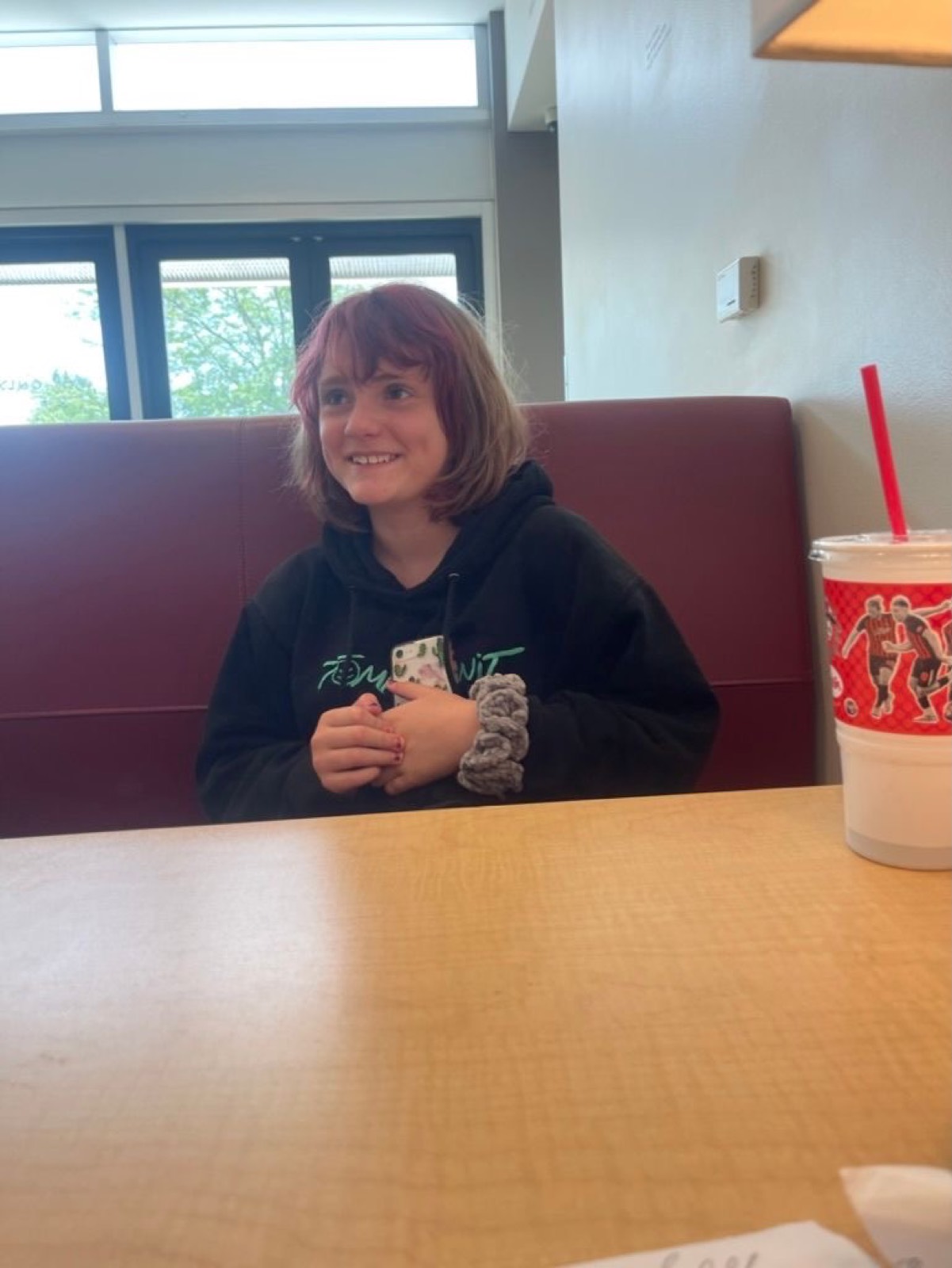Laughing about the Grimace Shake doordash