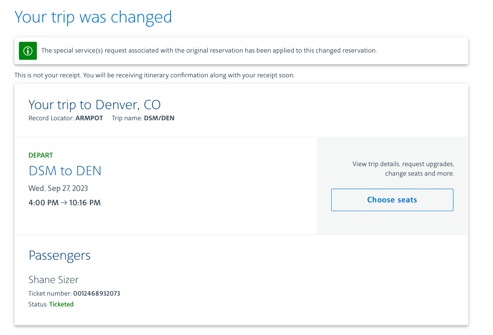 Denver Trip