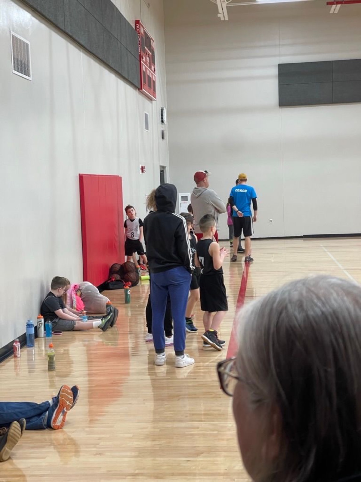 Huxley coached basketball game