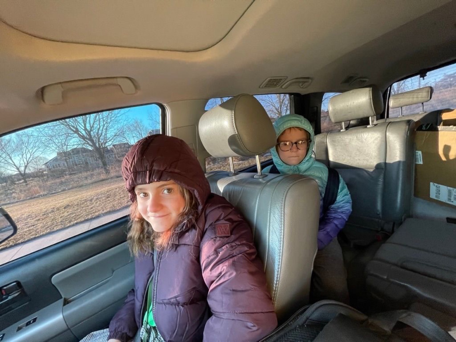 On the way to our bus drop off!